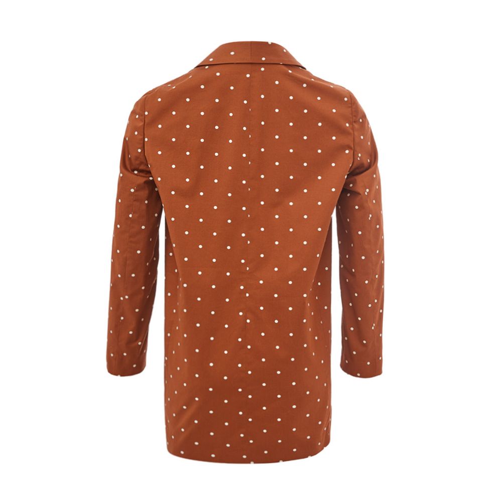 Lardini Chic Bomulds Brun Jakke til den Moderne Kvinde