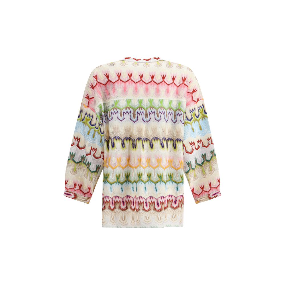Missoni ZigZag-mønstret strikbluse