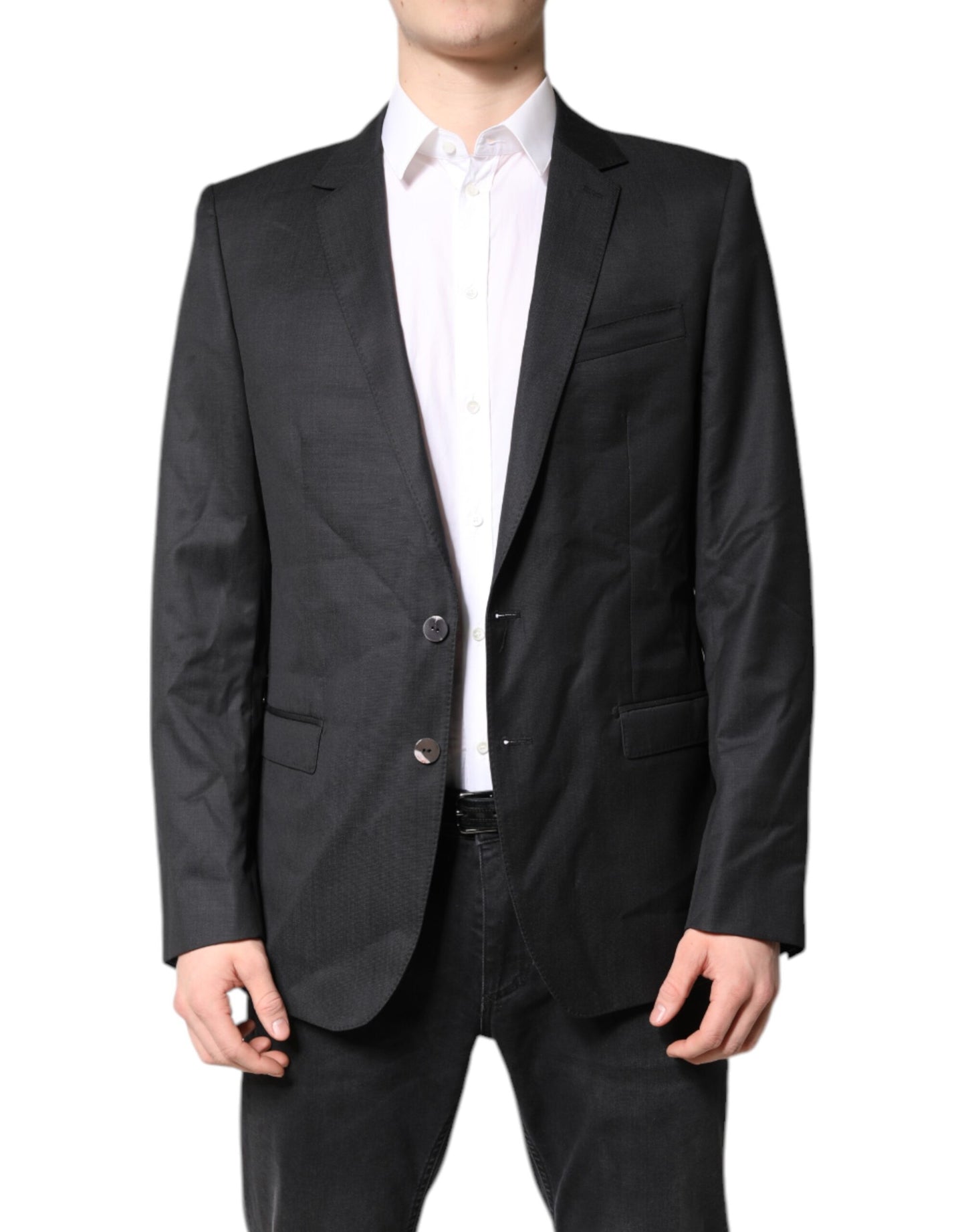 Dolce & Gabbana Sort Enkeltradet Herrefrakke MARTINI Blazer