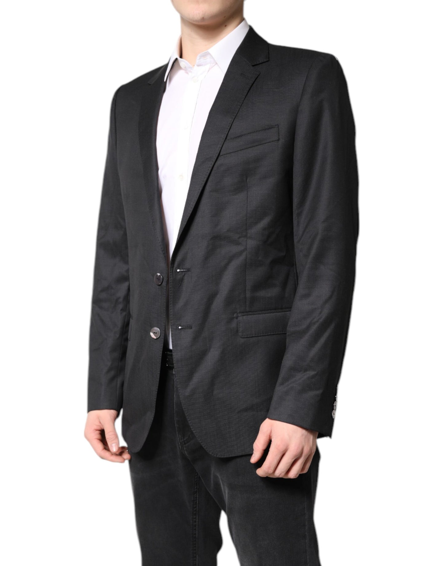 Dolce & Gabbana Sort Enkeltradet Herrefrakke MARTINI Blazer