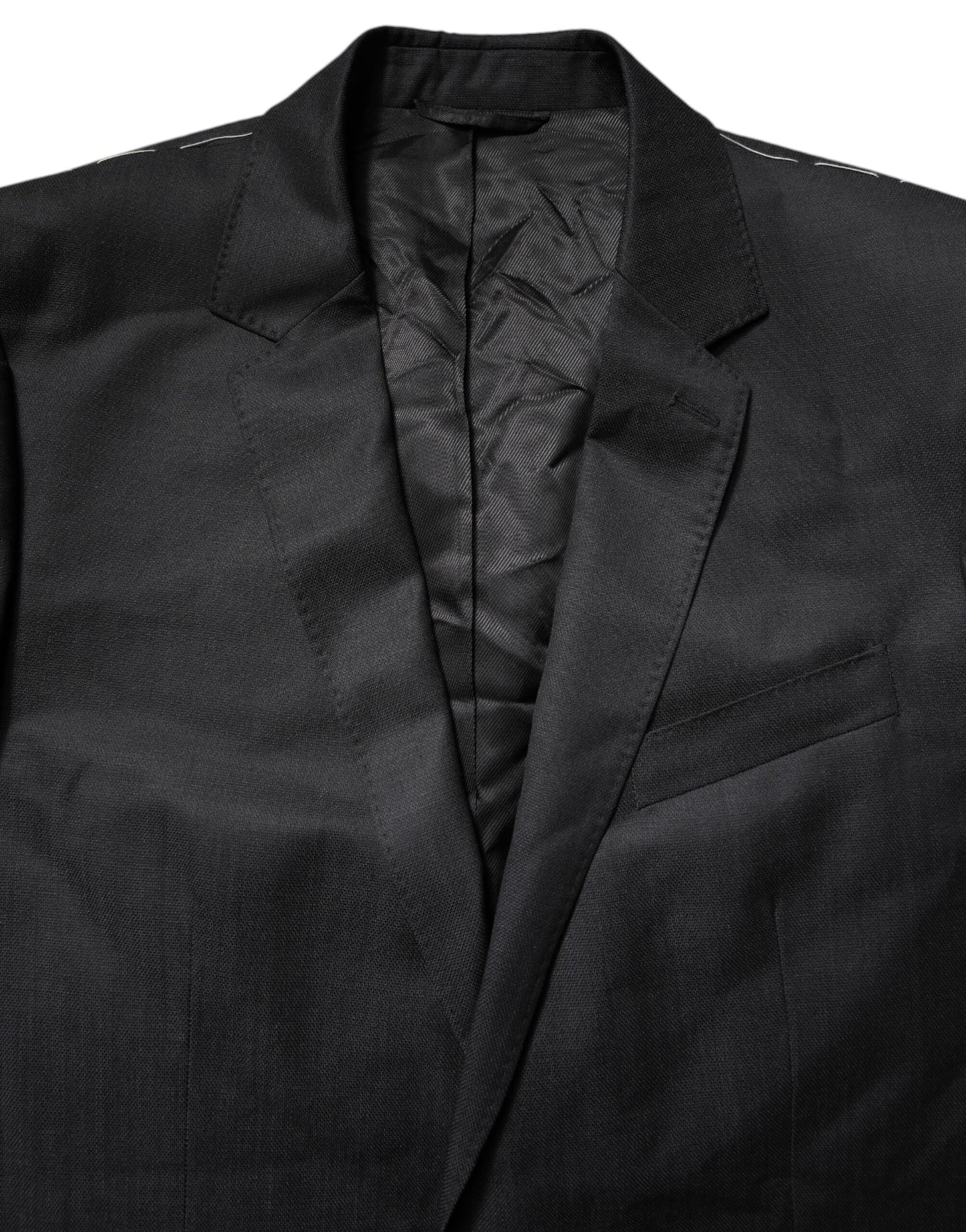 Dolce & Gabbana Sort Enkeltradet Herrefrakke MARTINI Blazer