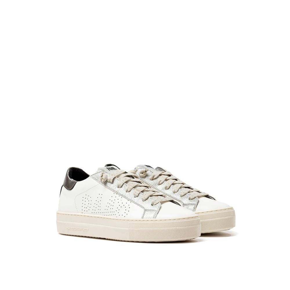 P448 Hvid Lædersneaker