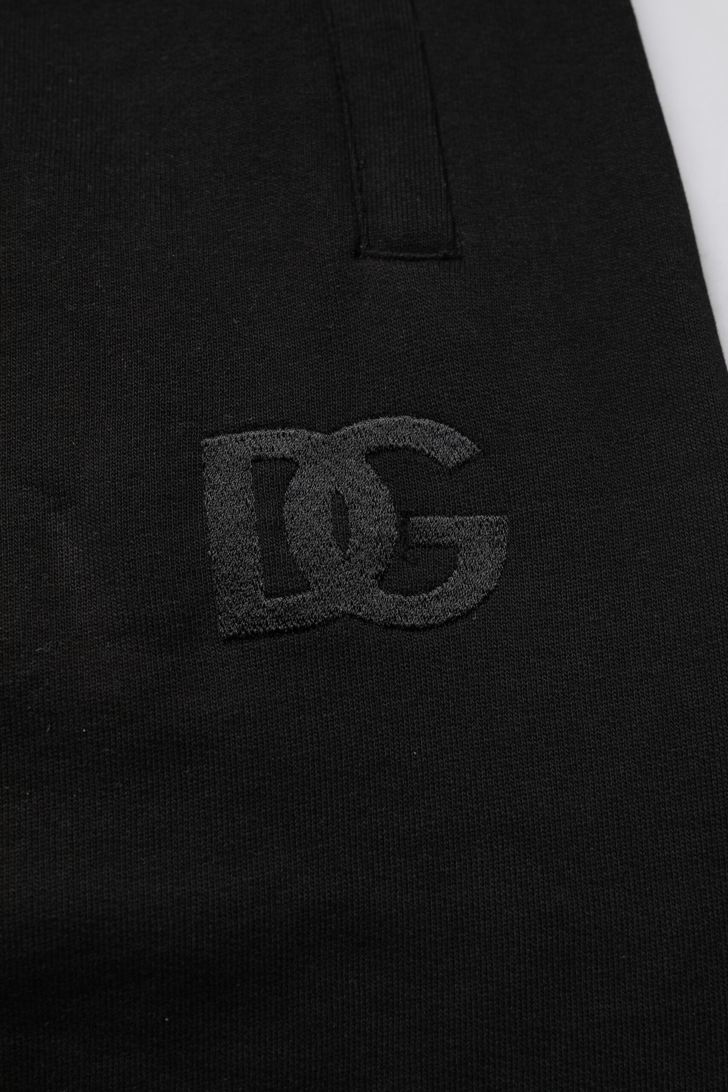 Dolce & Gabbana Sorte Joggingbukser i Bomuld med Mellemhøj Talje