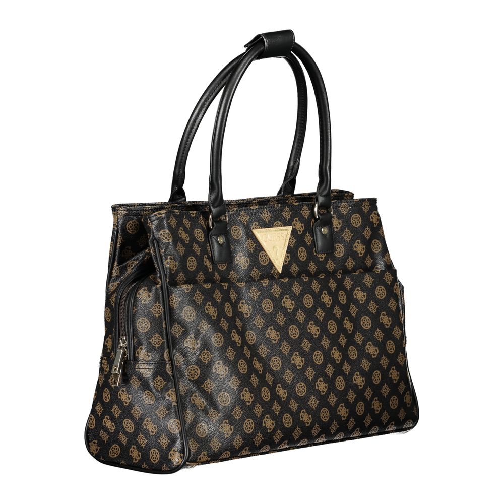 Guess Jeans Brun Polyethylen Håndtaske