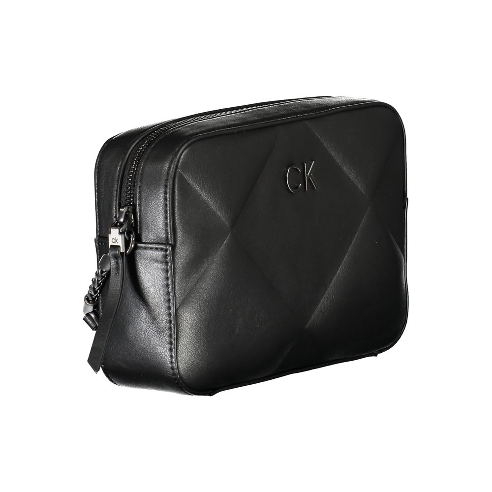 Calvin Klein sort polyester håndtaske