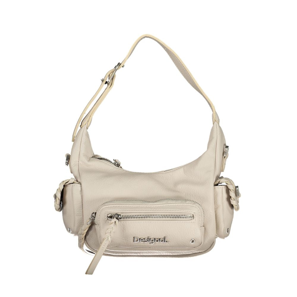 Desigual Hvid Polyethylen Håndtaske