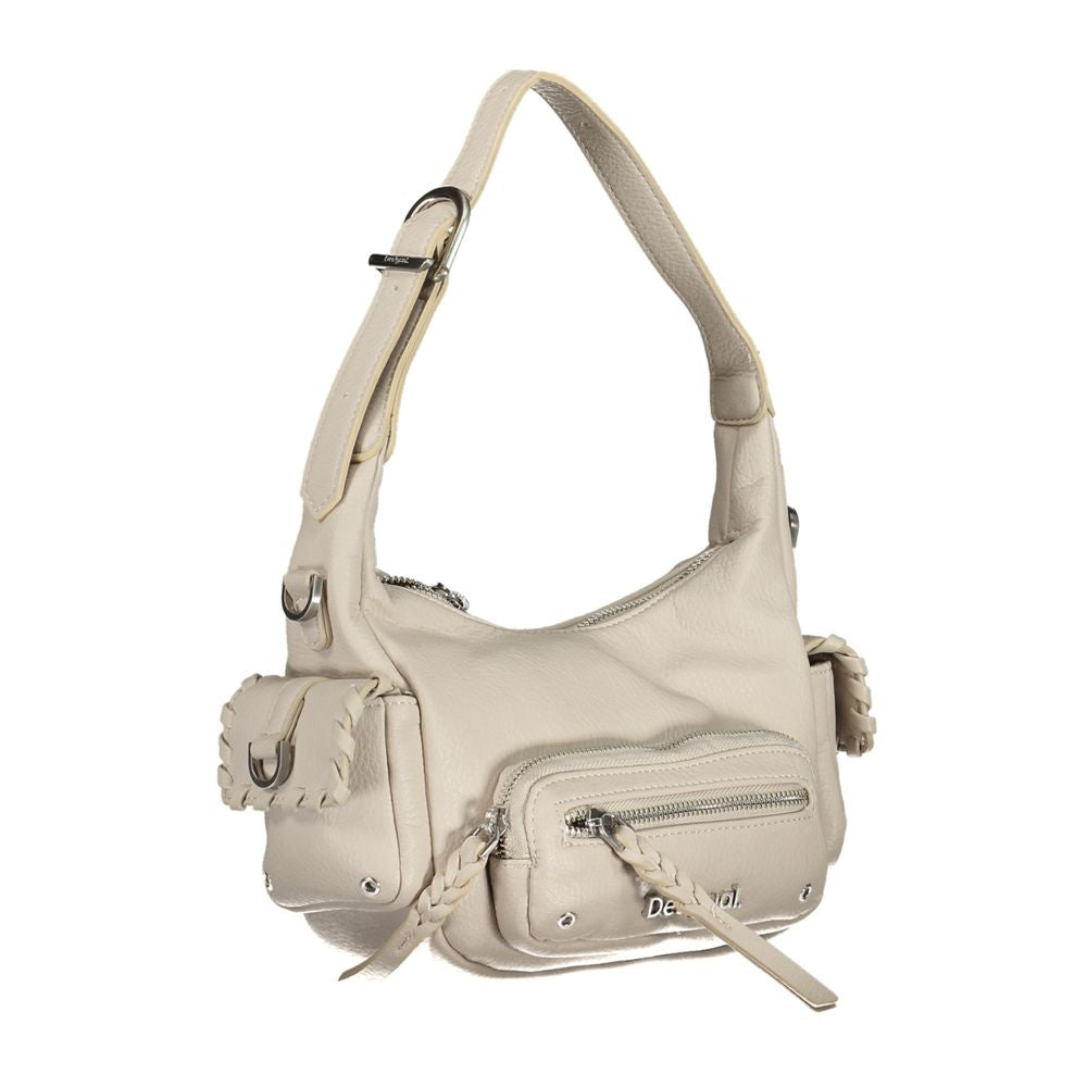 Desigual Hvid Polyethylen Håndtaske