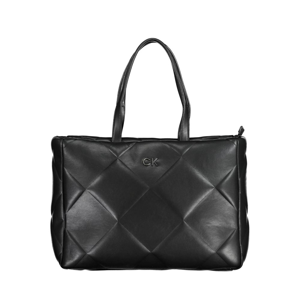 Calvin Klein sort polyester håndtaske