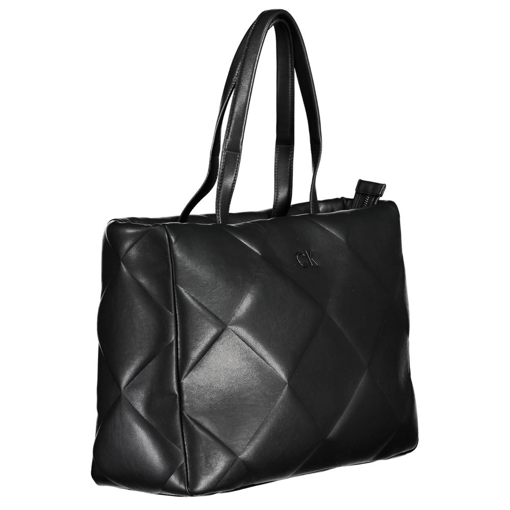 Calvin Klein sort polyester håndtaske