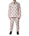Dolce & Gabbana Multicolor Floral Print Cotton Pajama Set Sleepwear