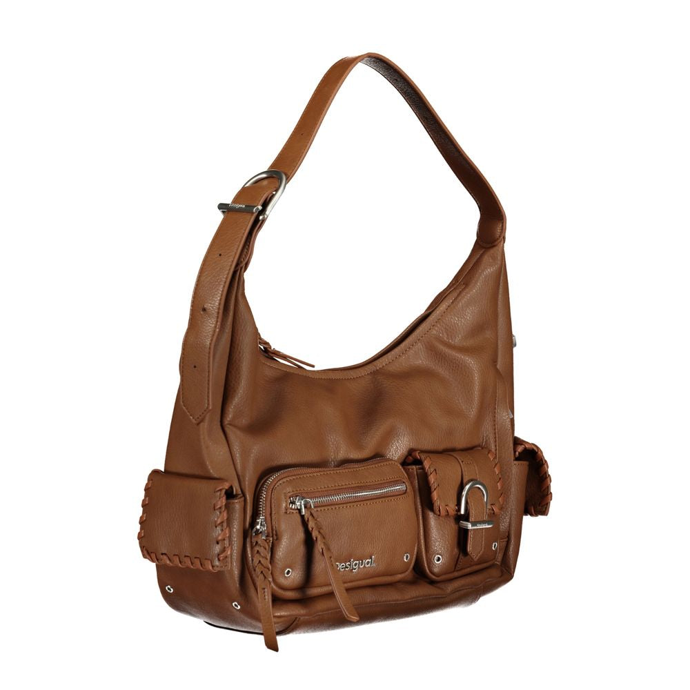 Desigual Brun Polyethylen Håndtaske