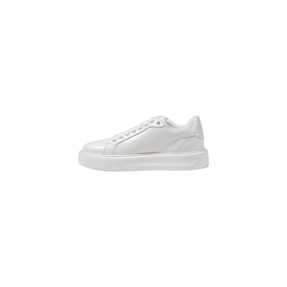 Liu Jo Cremefarvede Lædersneaker