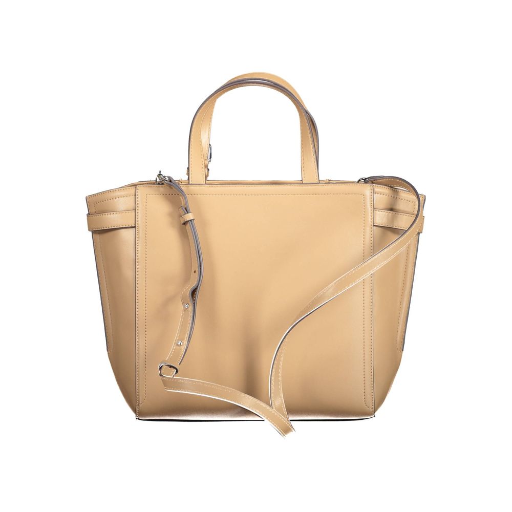 Calvin Klein Brun Polyester Dame Håndtaske