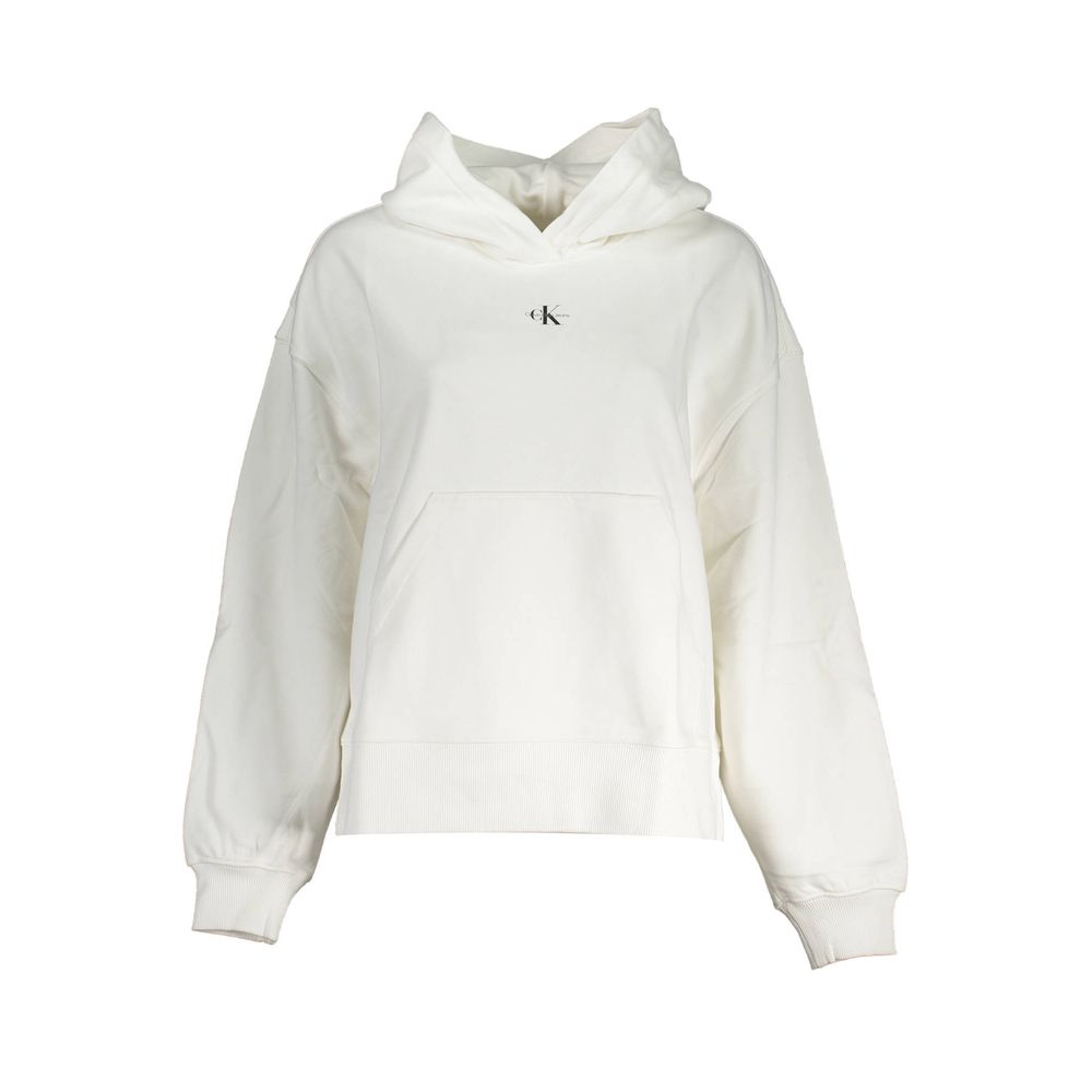 Calvin Klein Hvid Bomuldssweater Til Kvinder
