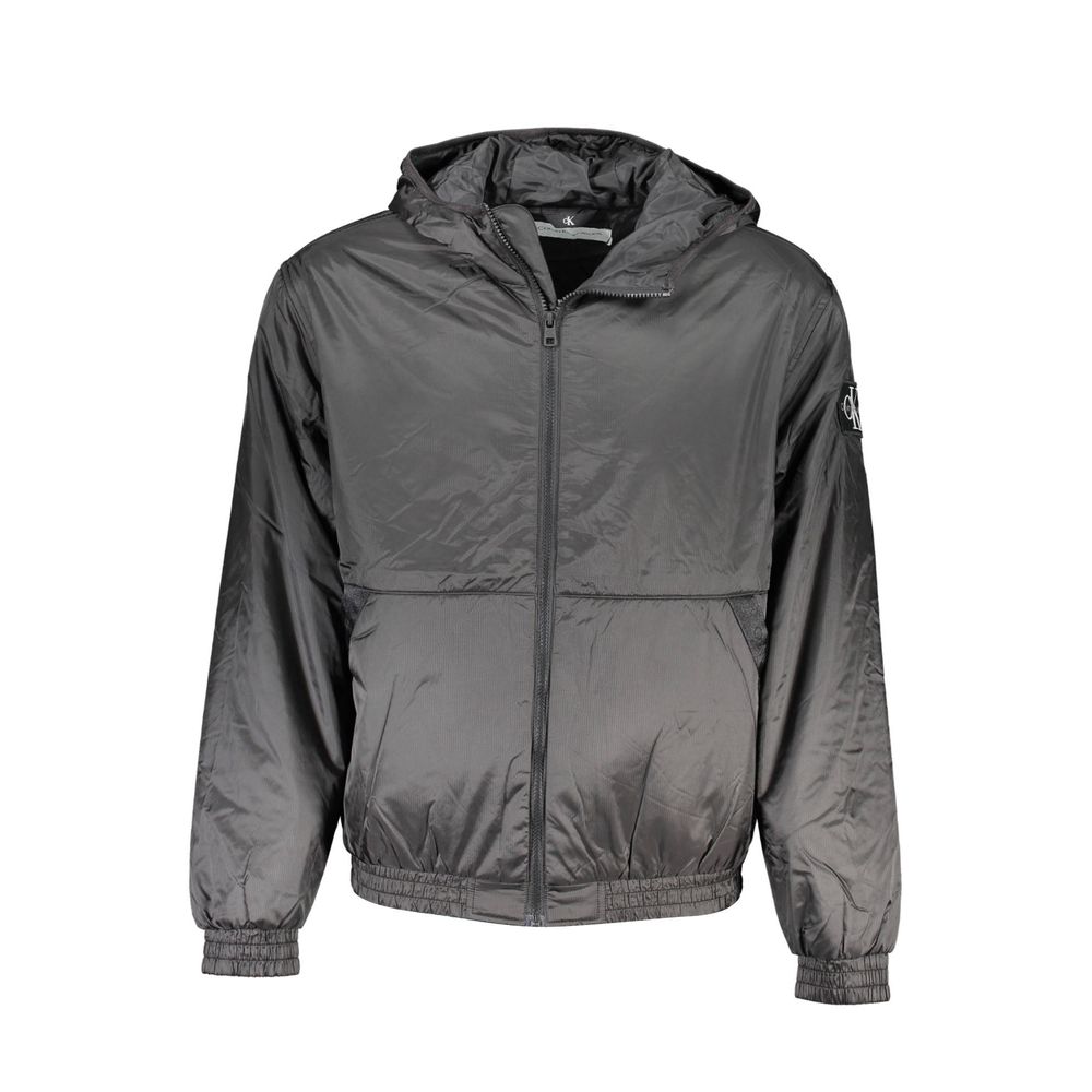 Calvin Klein Sleek Sort Hættetrøje med Kontrastdetaljer