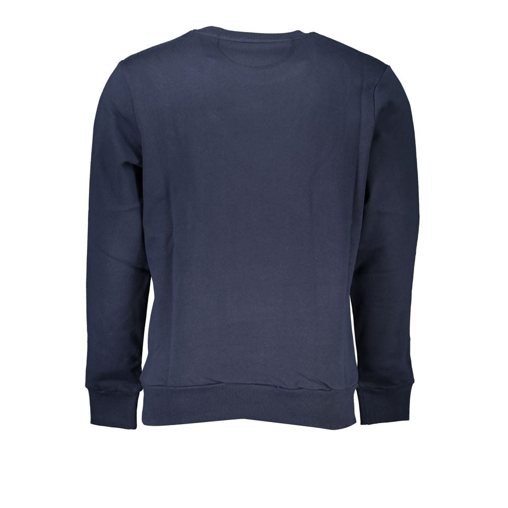 La Martina Chic Blå Rund Hals Broderet Sweatshirt