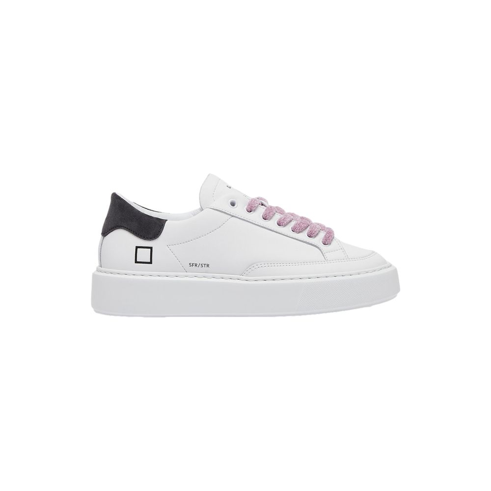DATE Beige Lædersneaker