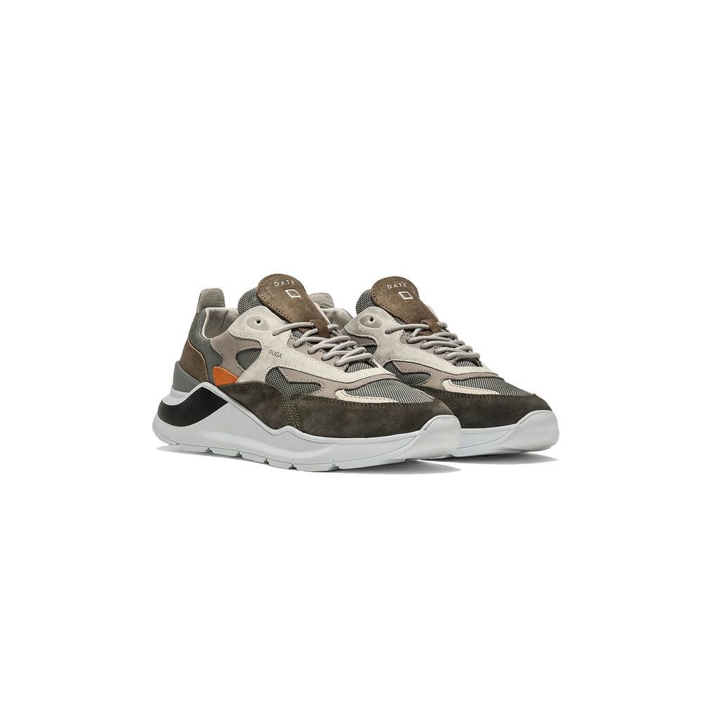 DATE Grå Lædersneaker