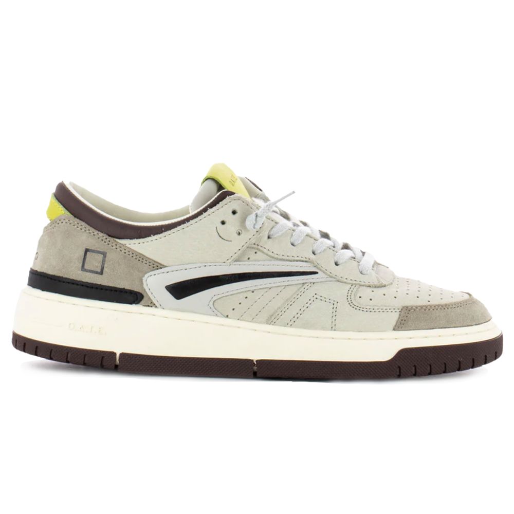 DATE Beige Lædersneaker