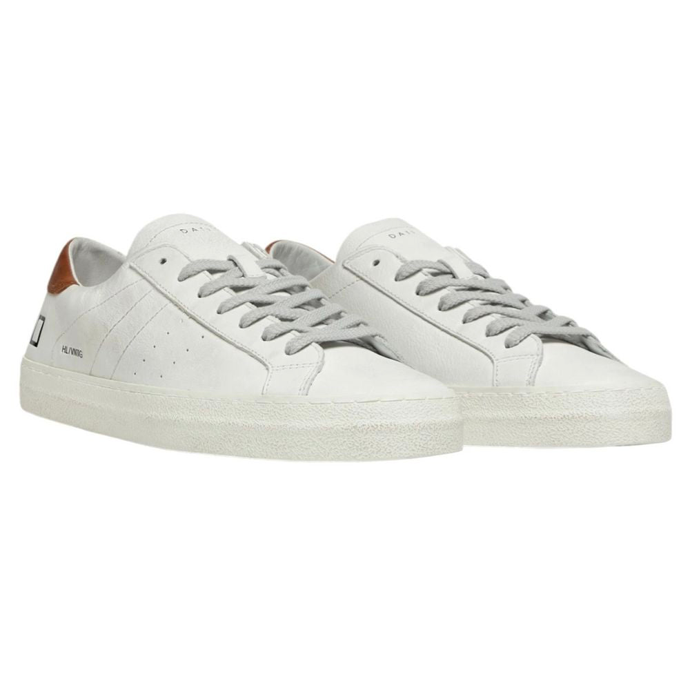 DATE Hvid Lædersneaker