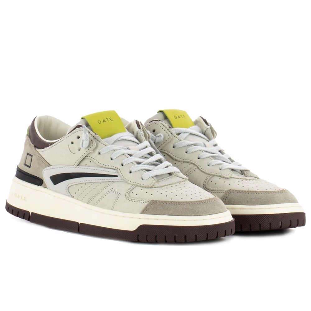 DATE Beige Lædersneaker