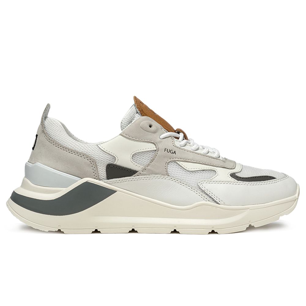 DATE Hvid Lædersneaker