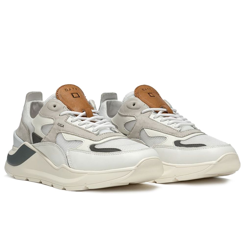 DATE Hvid Lædersneaker