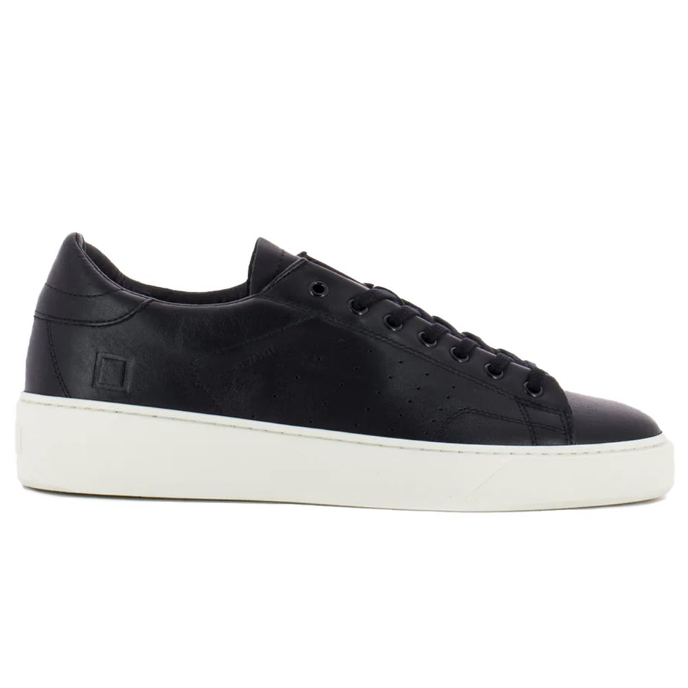 DATE Sort Lædersneaker