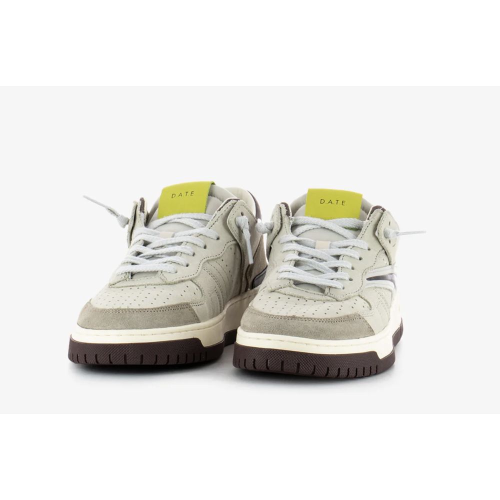 DATE Beige Lædersneaker