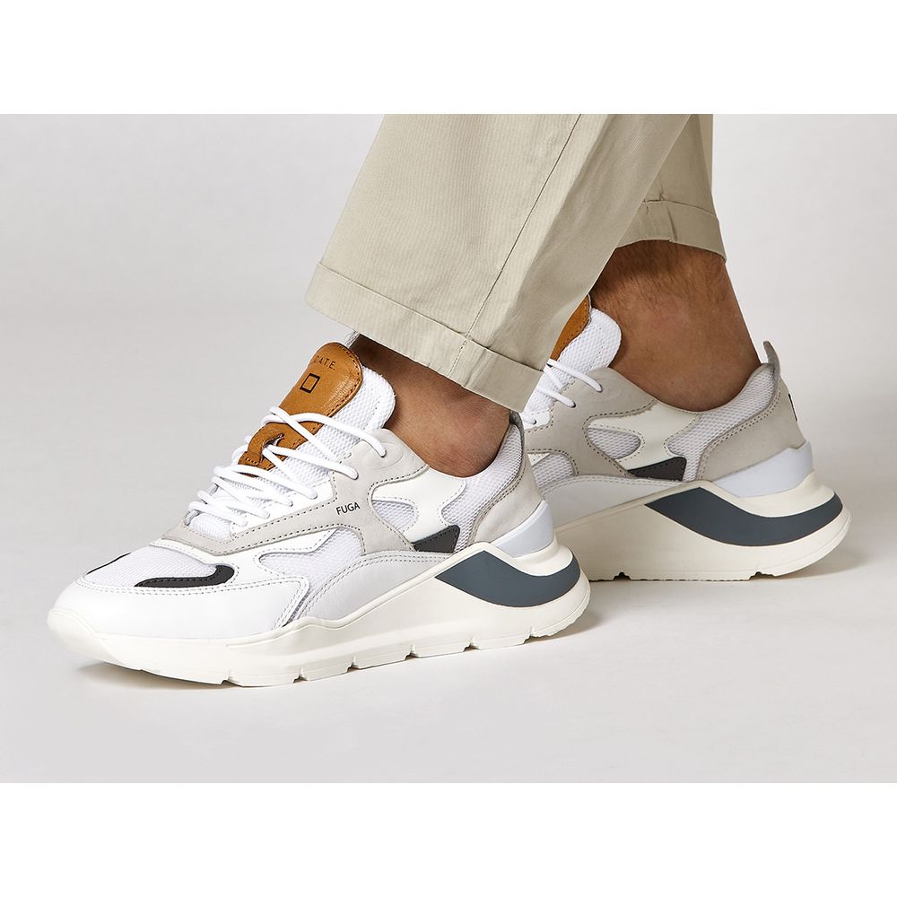 DATE Hvid Lædersneaker