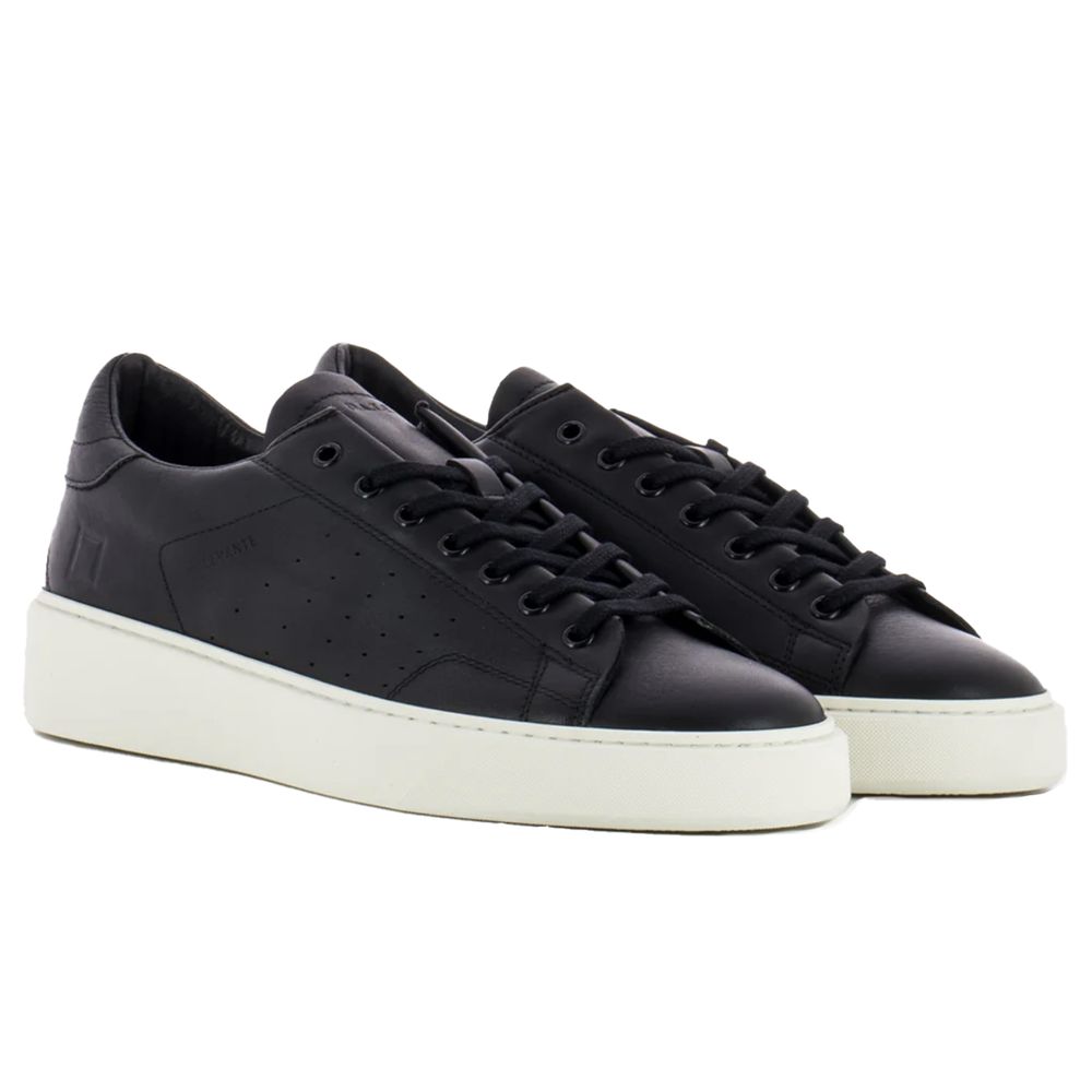 DATE Sort Lædersneaker