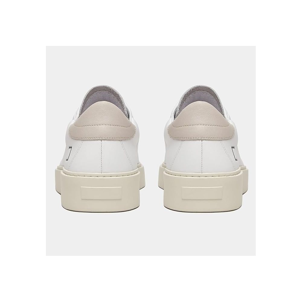 DATE Hvid Lædersneaker