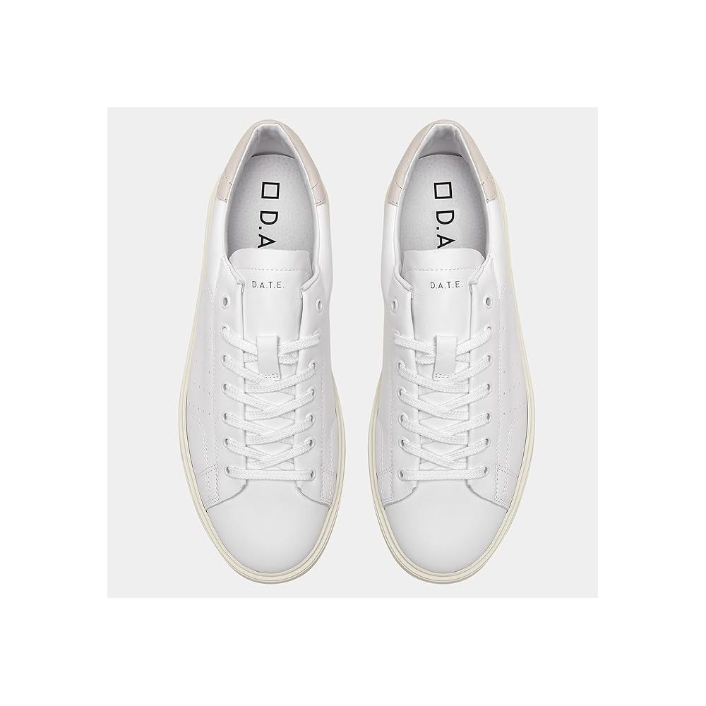 DATE Hvid Lædersneaker