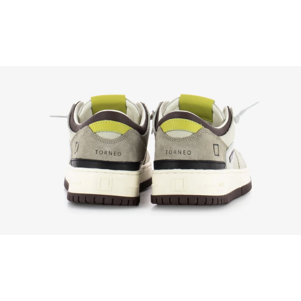 DATE Beige Lædersneaker