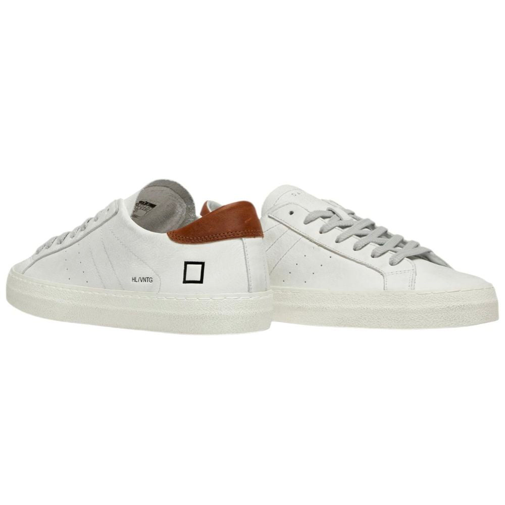 DATE Hvid Lædersneaker