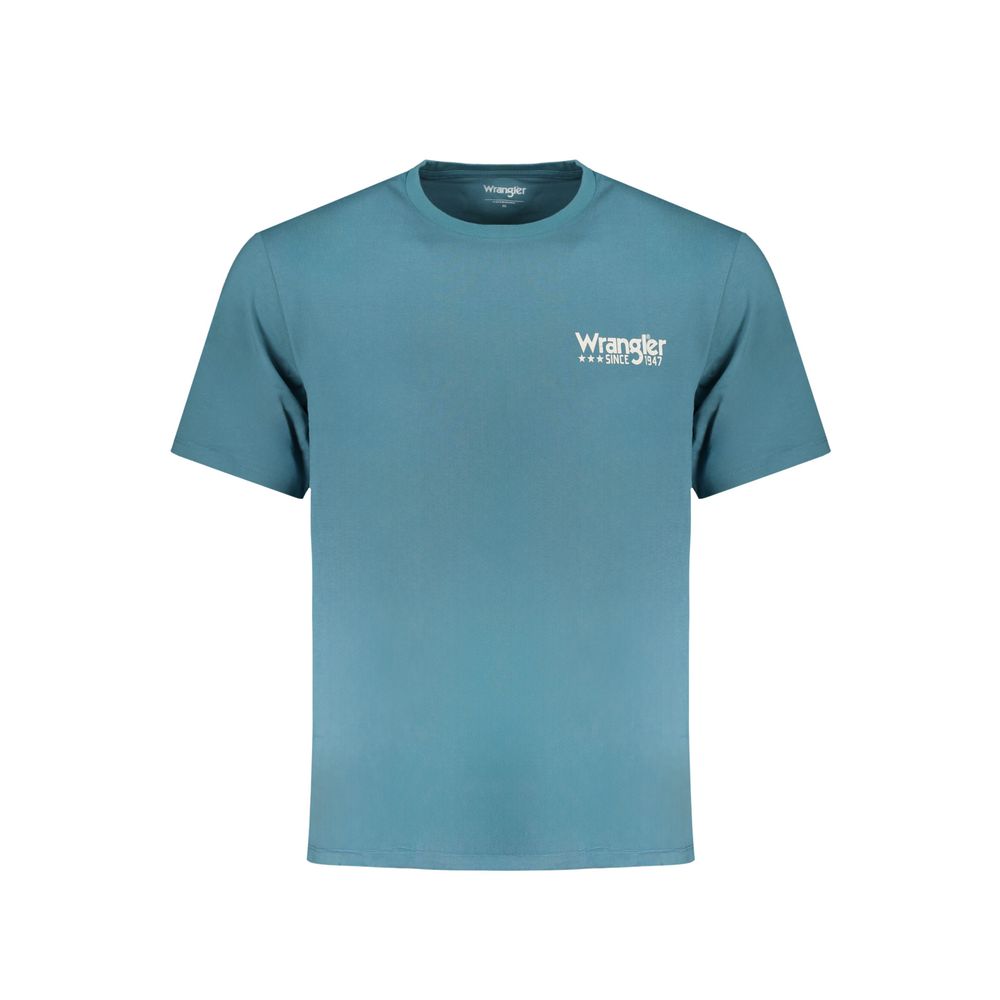 Wrangler Blå Bomulds T-shirt