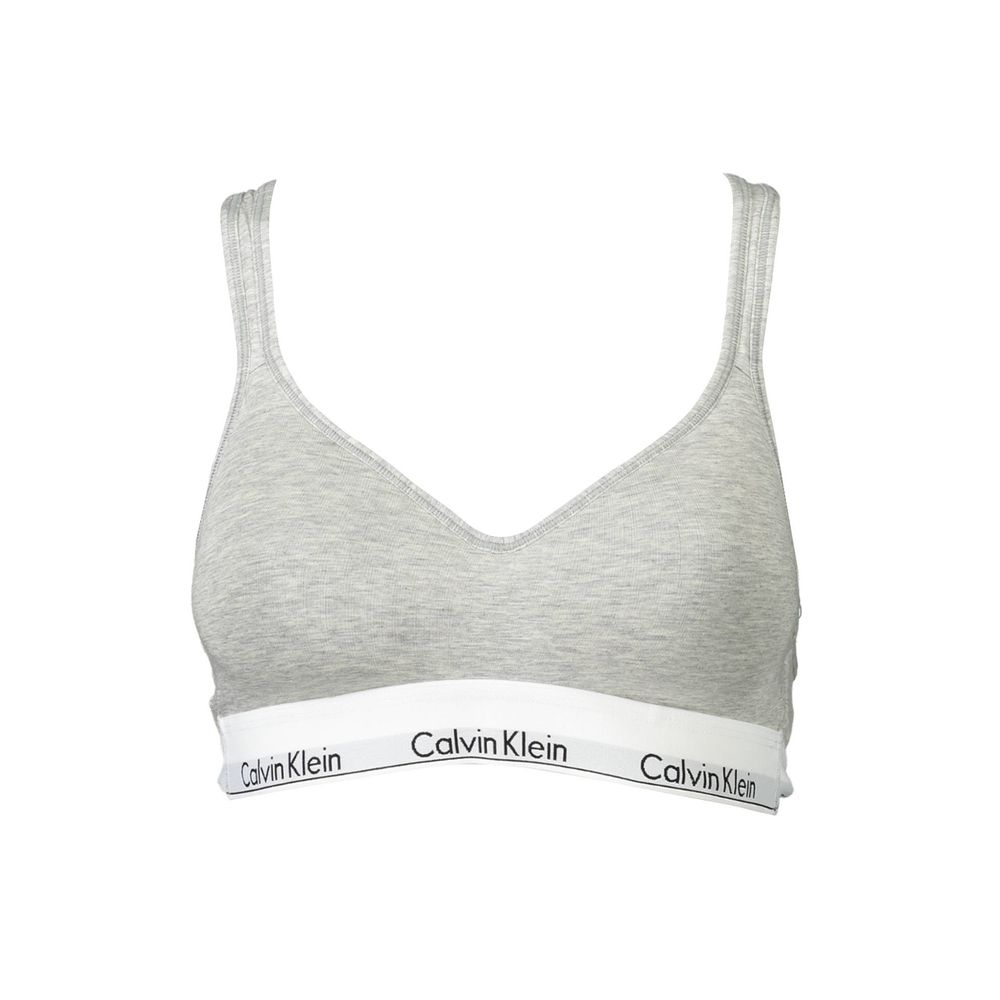 Calvin Klein Grå Bomuld Dame Bralette