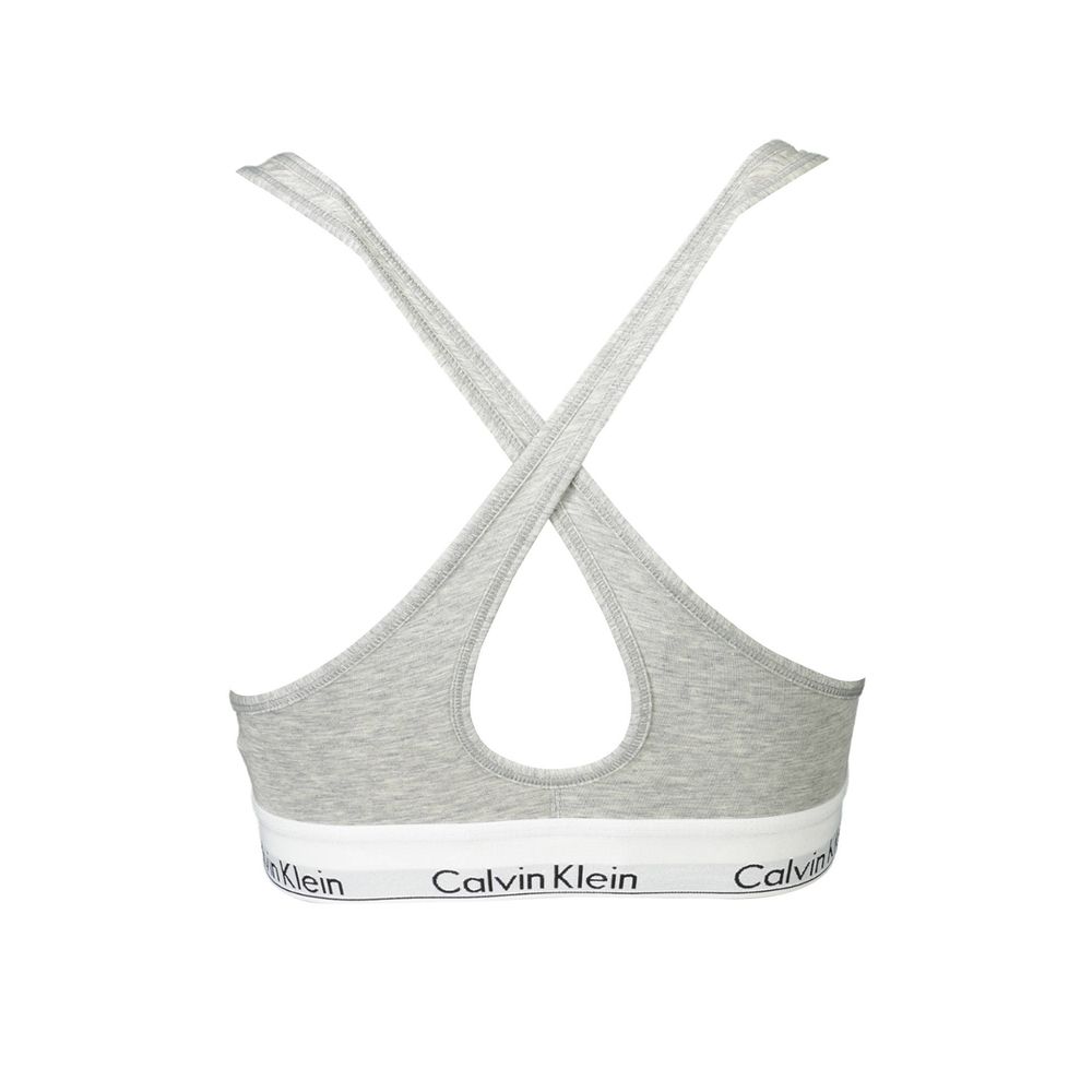 Calvin Klein Grå Bomuld Dame Bralette
