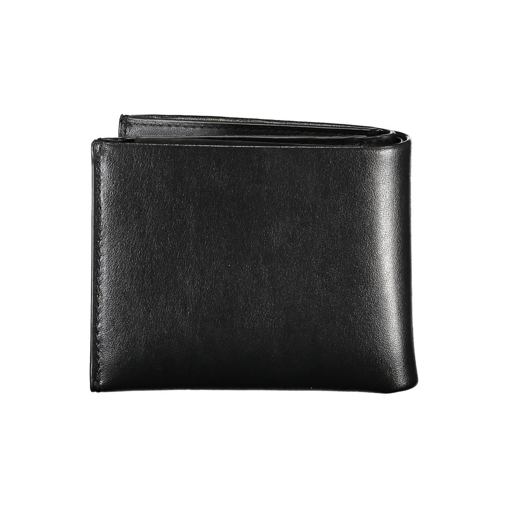 Calvin Klein Elegant Sort Læderpung med Dobbelt Rum