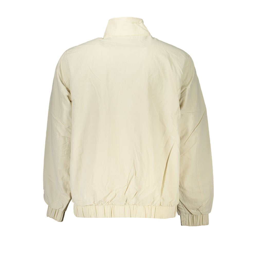 Tommy Hilfiger Beige Langærmet Jakke Med Genbrugsprint