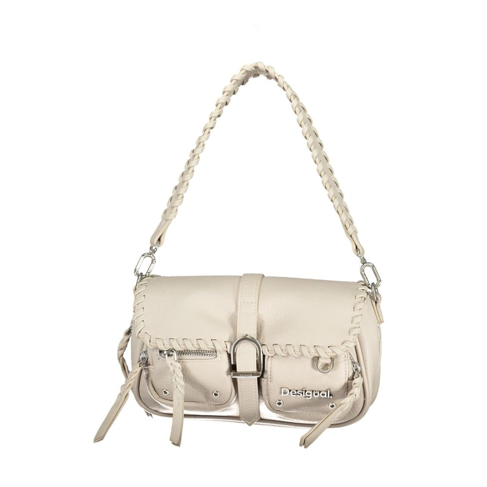 Desigual Hvid Polyethylen Håndtaske