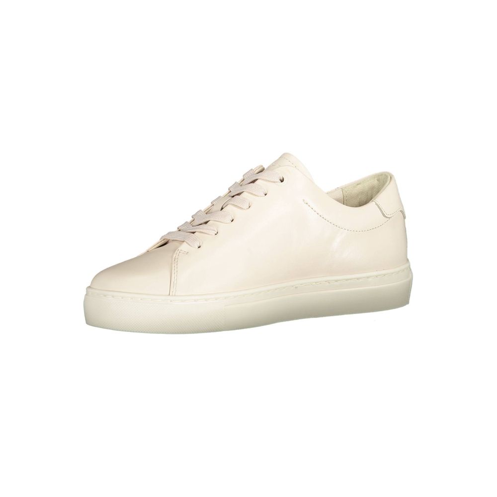 Tommy Hilfiger Beige Læder Dame Sneaker