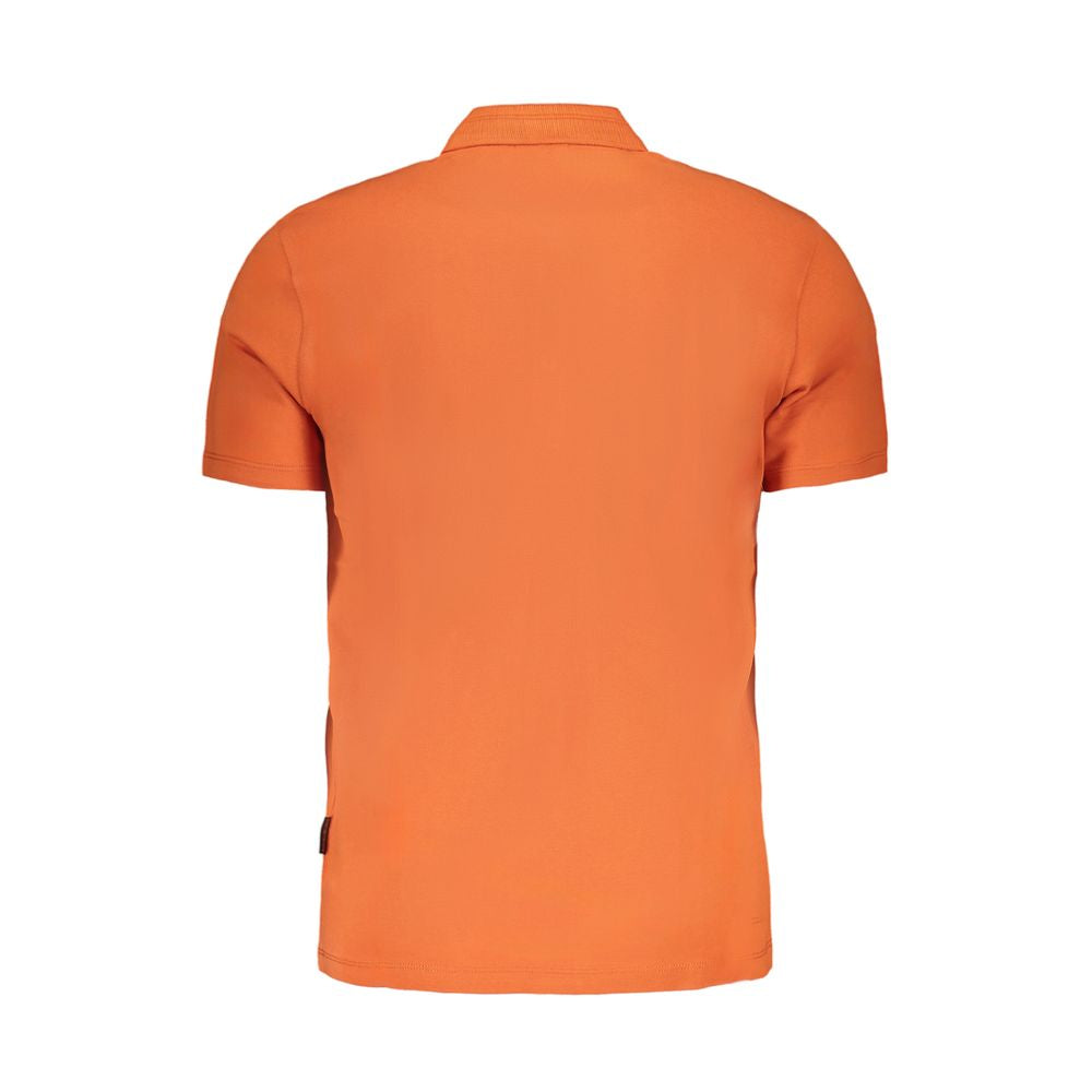 Napapijri orange poloshirt i bomuld