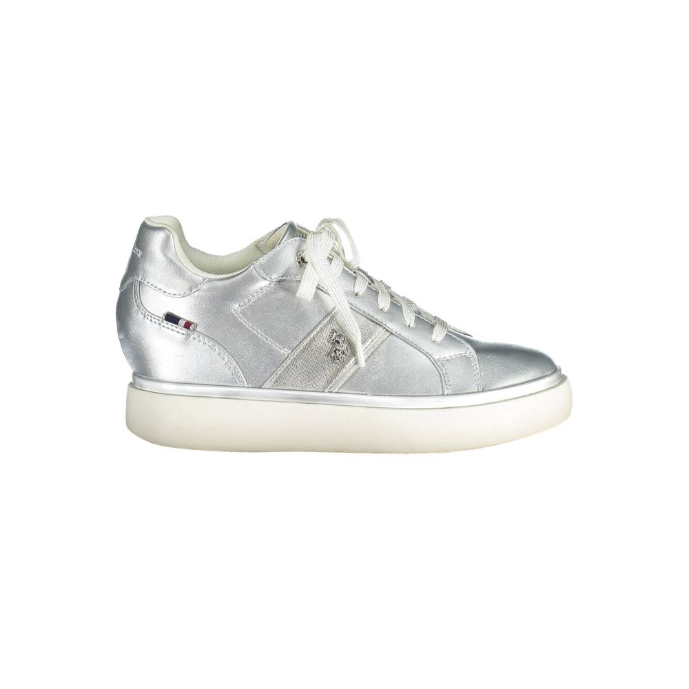 US POLO ASSN. Sølvfarvet polyester damesko