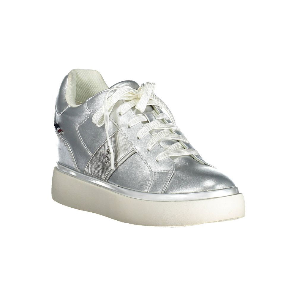 US POLO ASSN. Sølvfarvet polyester damesko