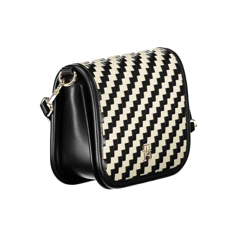 Tommy Hilfiger sort polyesterhåndtaske