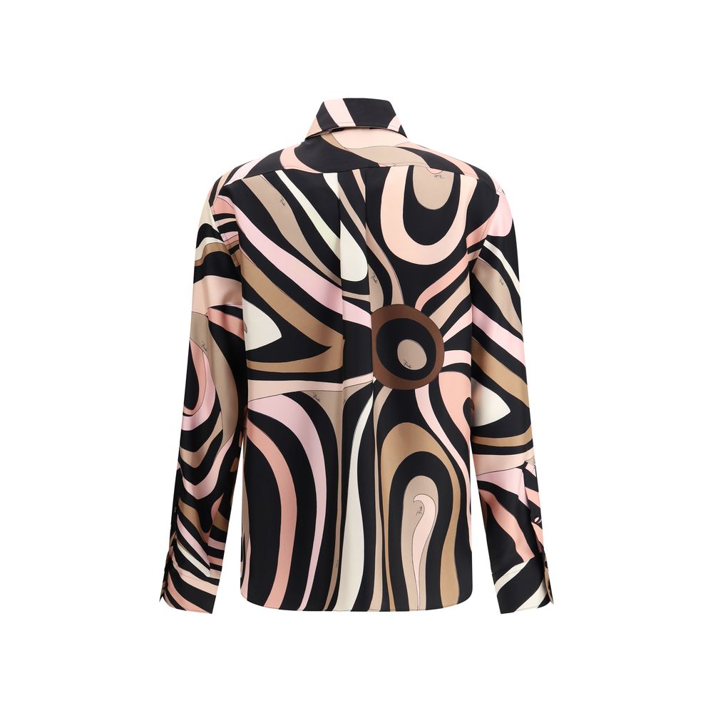 Emilio Pucci skjorte med marmorprint
