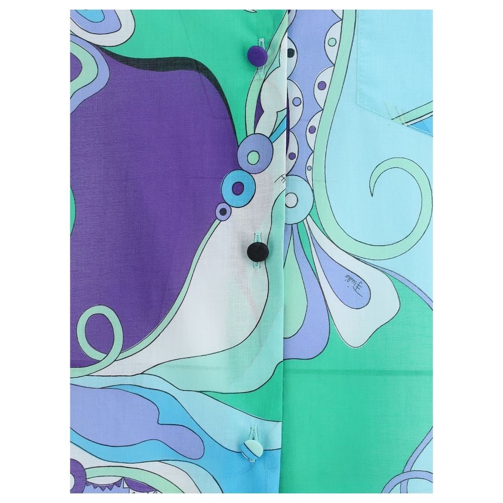 Emilio Pucci skjorte med orkidéprint