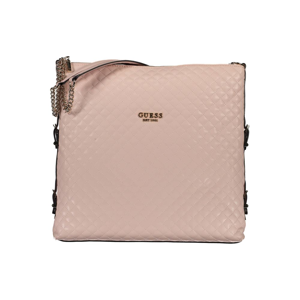 Guess Jeans Pink Polyethylen Dame Håndtaske