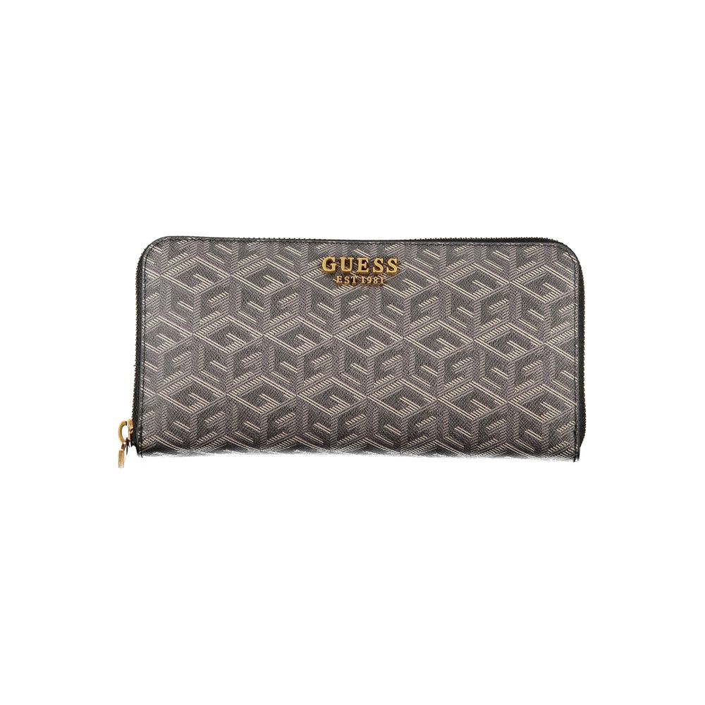 Guess Jeans elegant sort polyethylen pung med flere rum